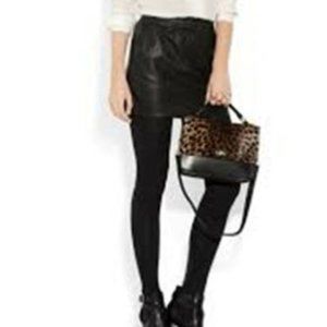 J.Crew Edie bag in calf-hair leopard leather  turn key purse